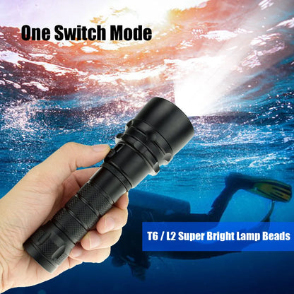 Super Powerful LED Diving Flashlight