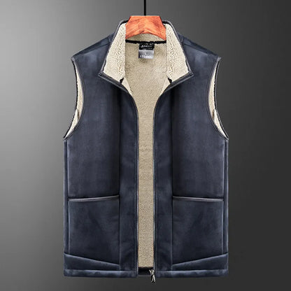 Men Warm Fleece Men Vest Jacket