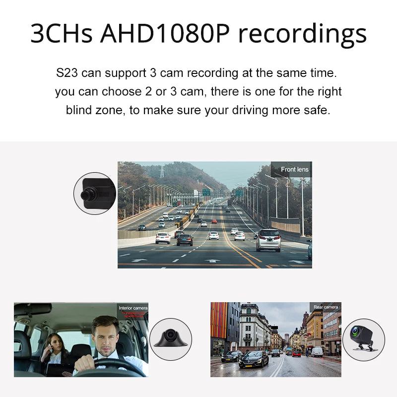 12 Inch Touch Screen Car Rearview GPS Navigator