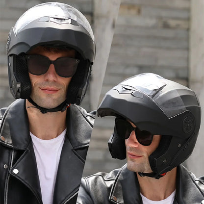 Modular Dual Lens Motorcycle Helmet