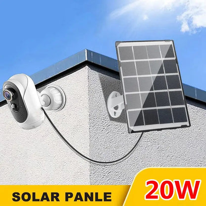 20W Mini Solar Panel for IP Security Camera