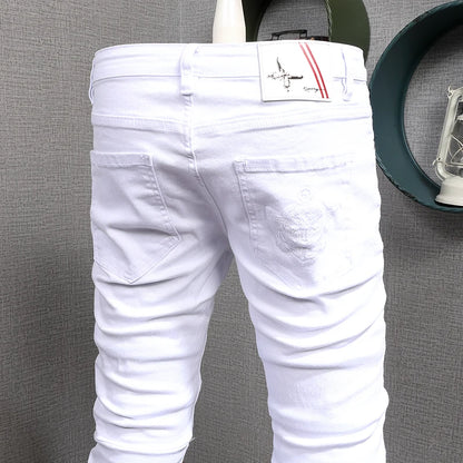 Men's Summer Cotton Slim Fit Jeans