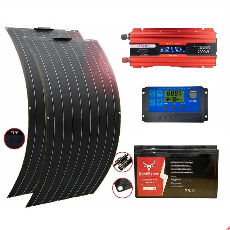 3000W Solar Panel System Kits With 2000W Inverter