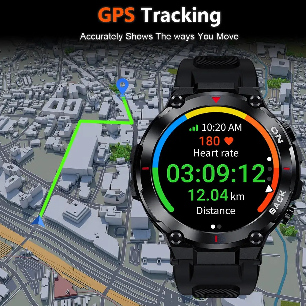 Outdoor Military GPS Smart Watch