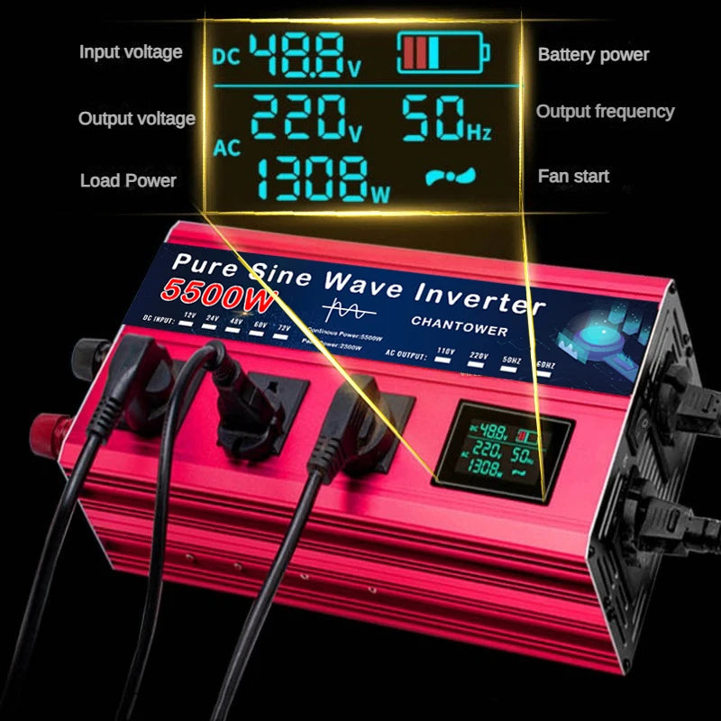 5500W 5000W Pure Sine Wave Inverter