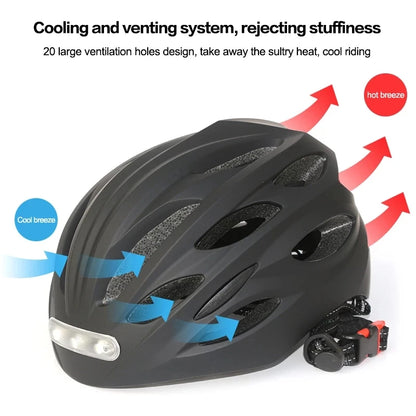 LED Lamp Cycling Helmet