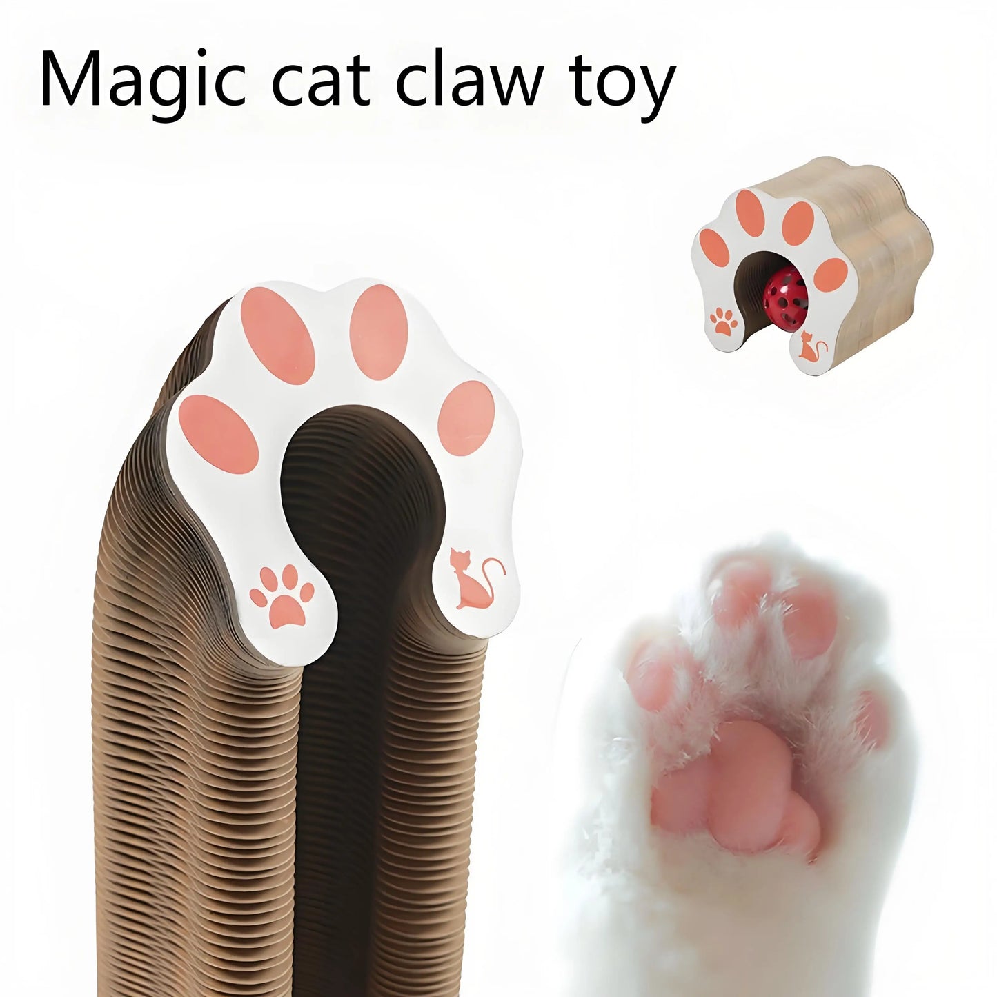 Cat Scratching Board with Bell Toy