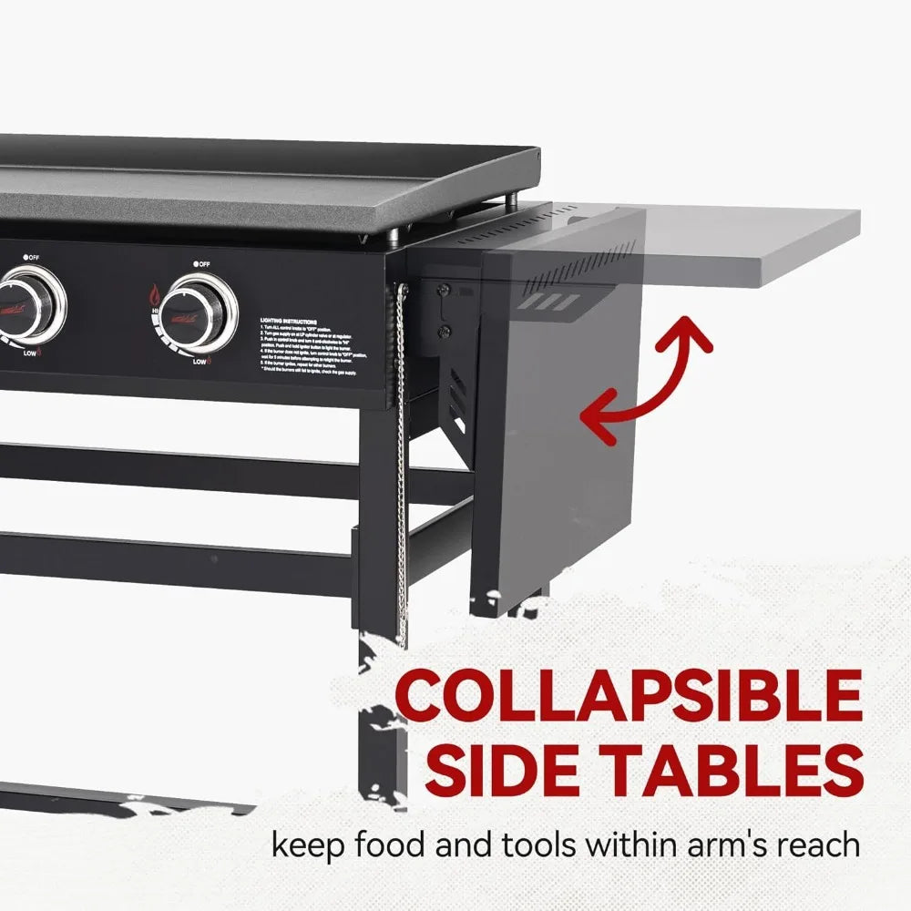 35-Inch Flat Top Griddle with Polyester Oxford Cover