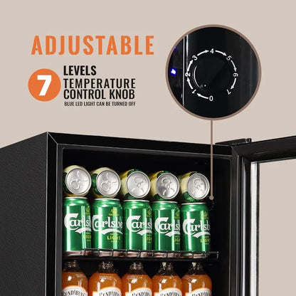 120 Can Glass Door Beverage Fridge