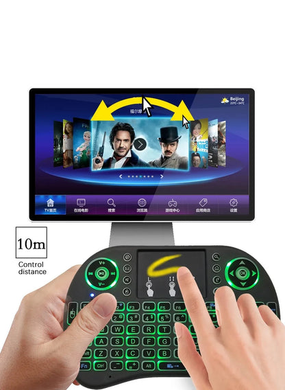 2.4G Air Mouse with Touchpad Keyboard