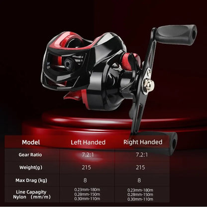 Fishing Reel Professional Gear Ratio Carp Baitcasting Wheel