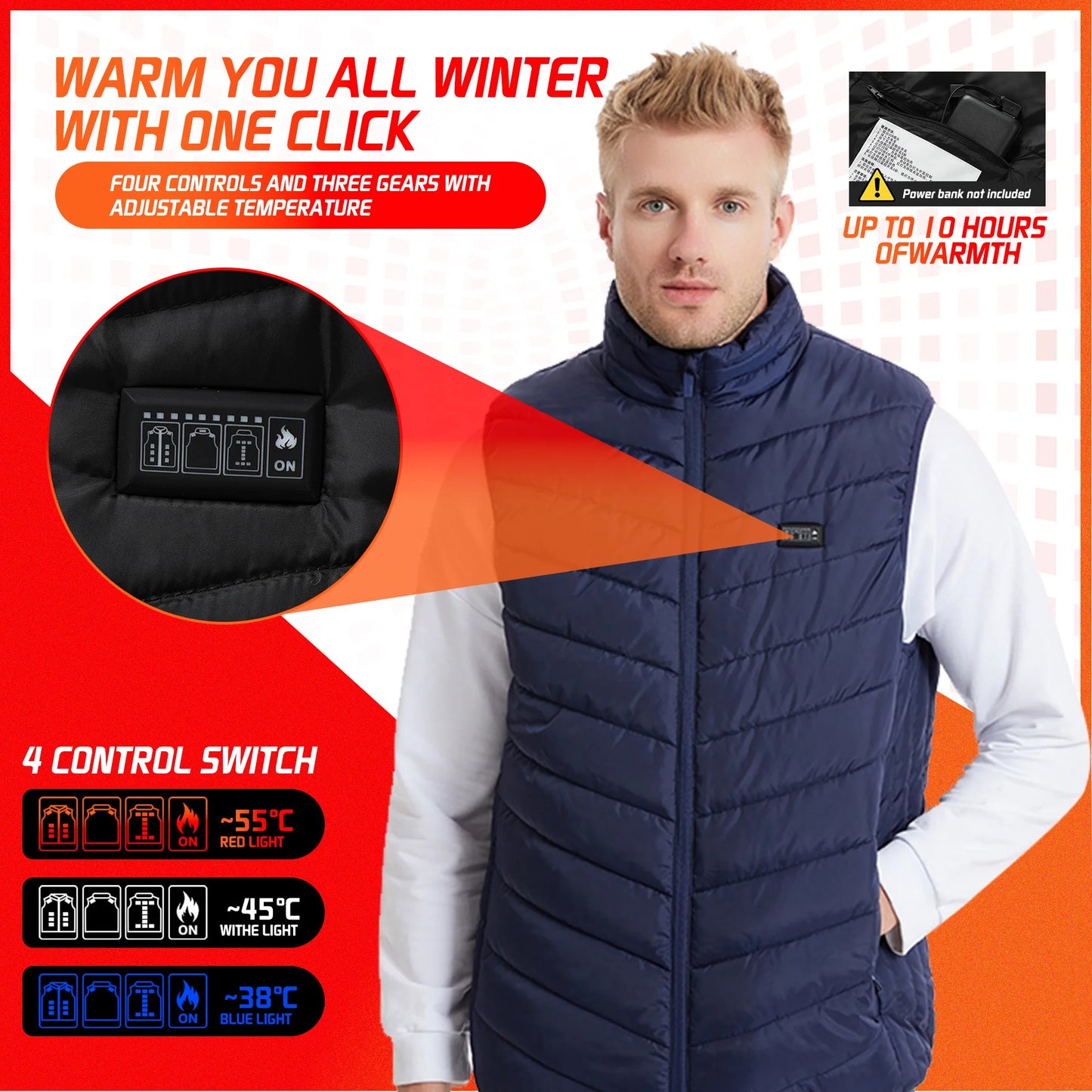 Heated 21-Area Vest