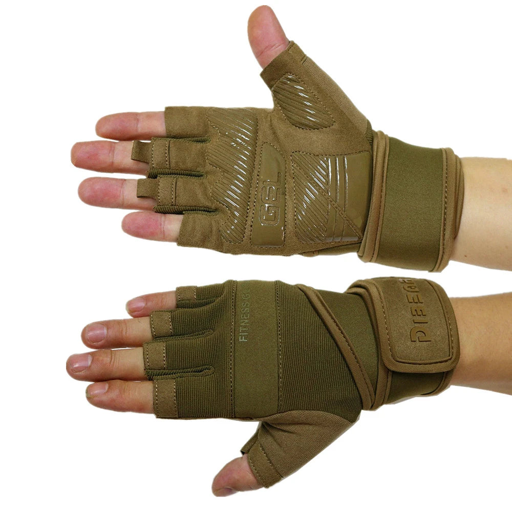 Half Finger Bodybuilding Gym Gloves