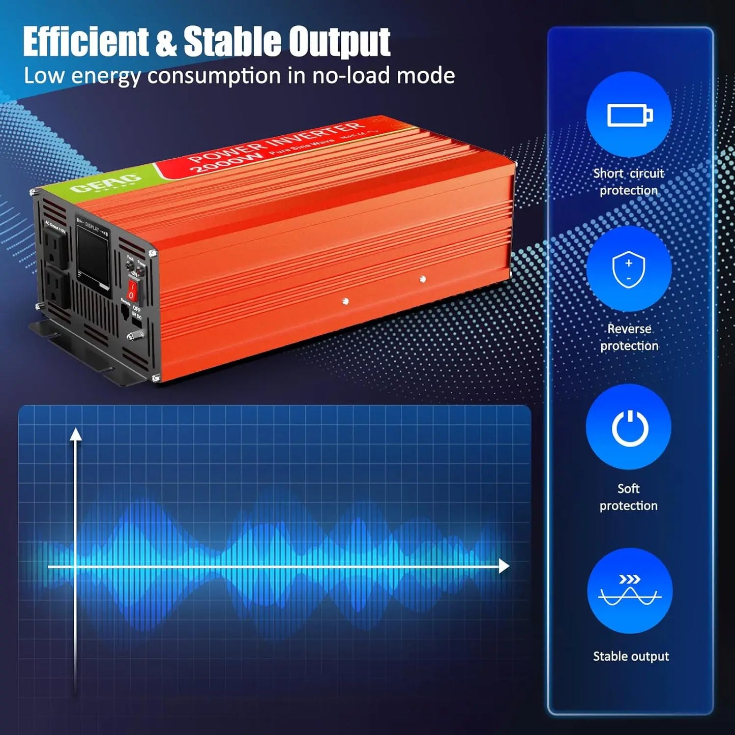 2000 Watt Pure Sine Wave Power Inverter