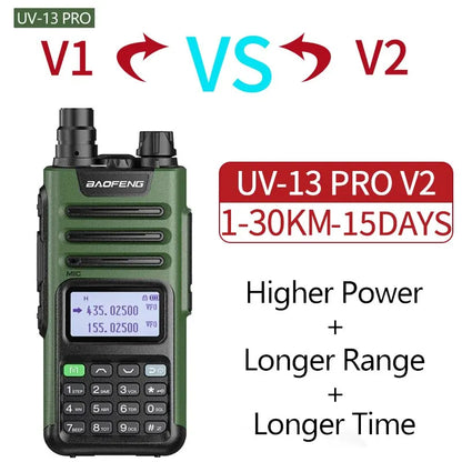 UV-13 PRO V1 V2 High Power Dual Band Walkie Talkie