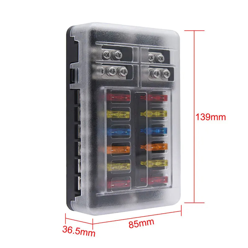 12V-24V Car Boat Fuse Box