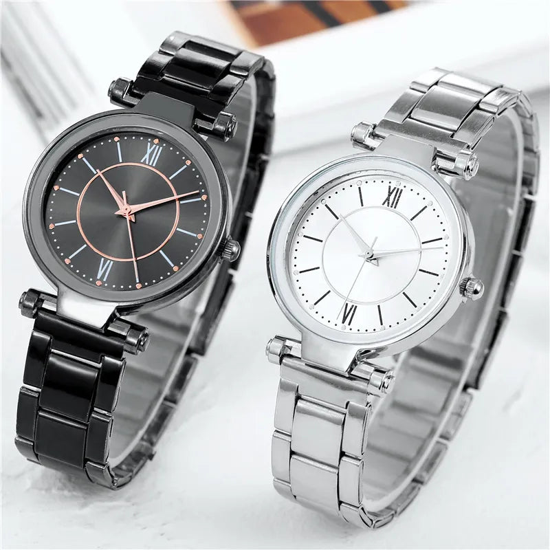 Luxury Rose Gold Stainless Steel Wristwatches