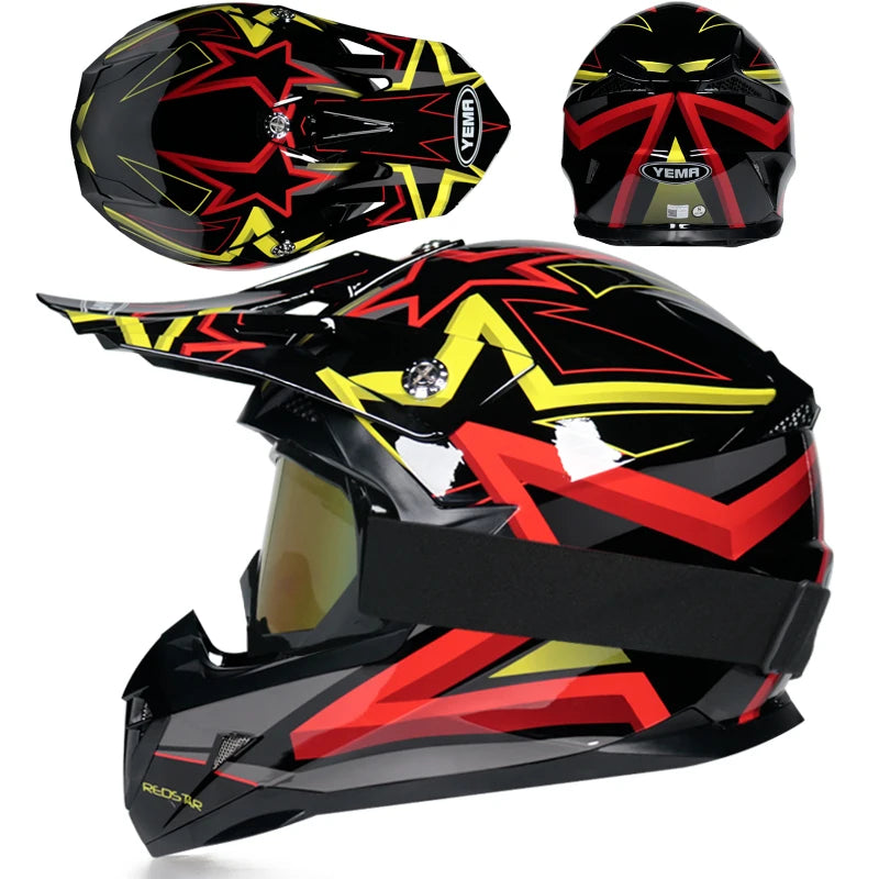 Off-Road Helmet for Motorcycle and Mountain Bike