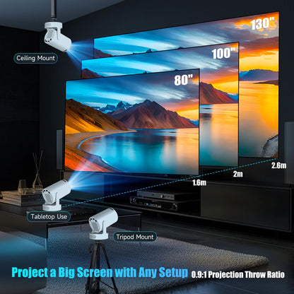 HY300 Pro+ 4K Android 11 Portable Projector