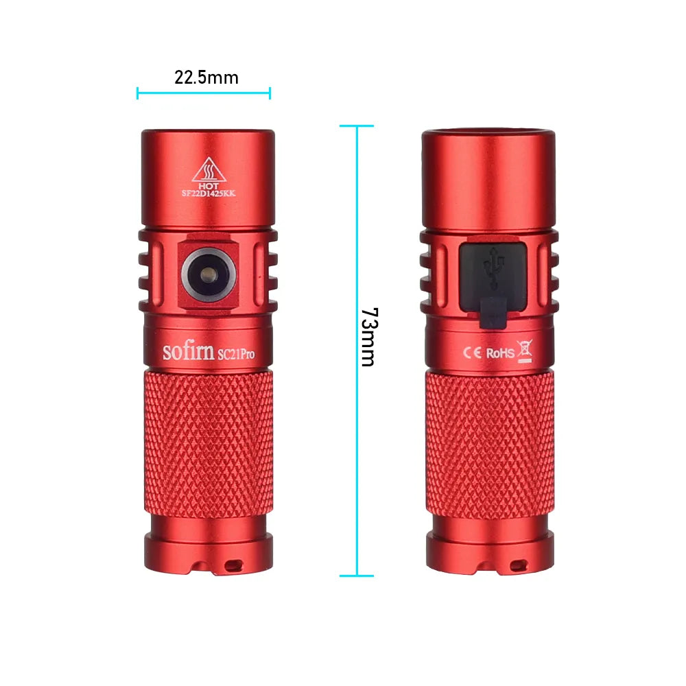 2.0 Mini 16340 Powerful LED Flashlight