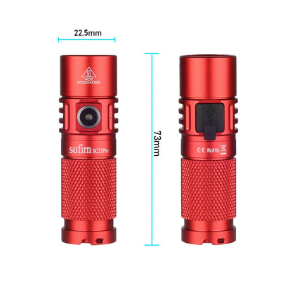 2.0 Mini 16340 Powerful LED Flashlight