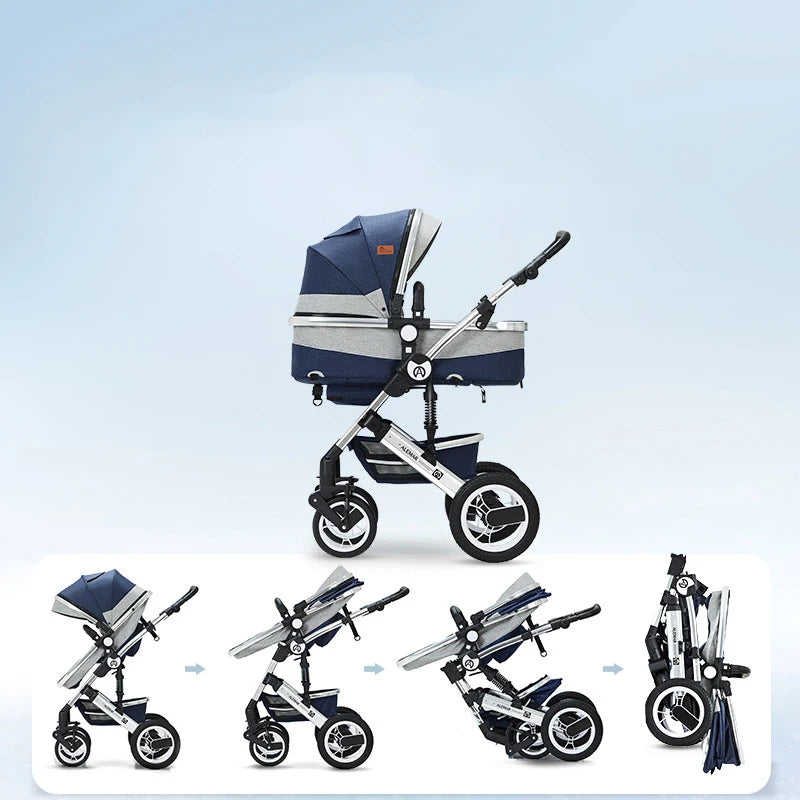 3 in 1 High Landscape Car stroller
