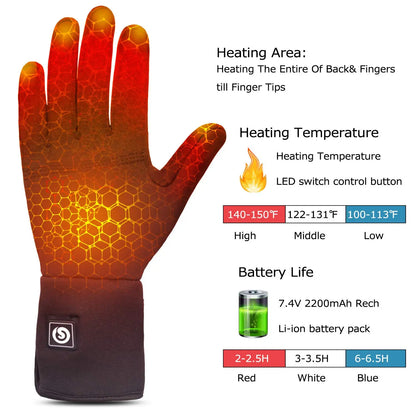 Heated Gloves, Rechargeable Electric