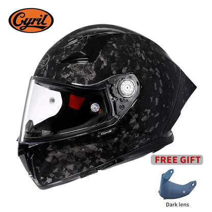 Carbon Fiber Full Face Racing Helmet