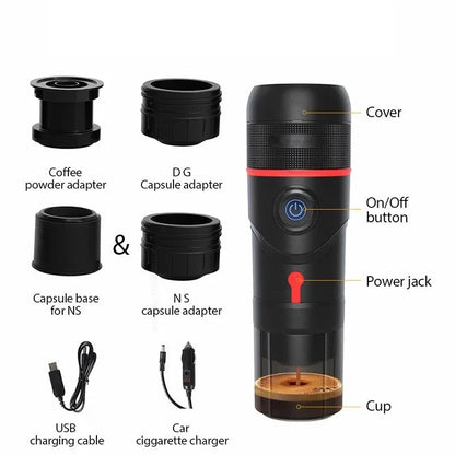 Portable Car Espresso Coffee Machine