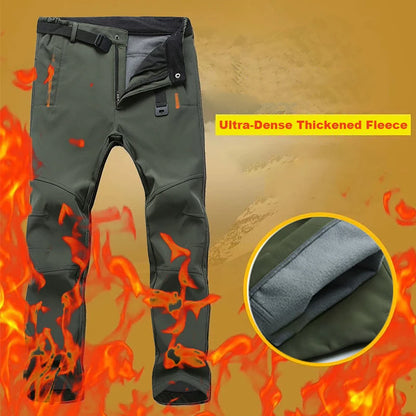 Men Waterproof Fleece Pants