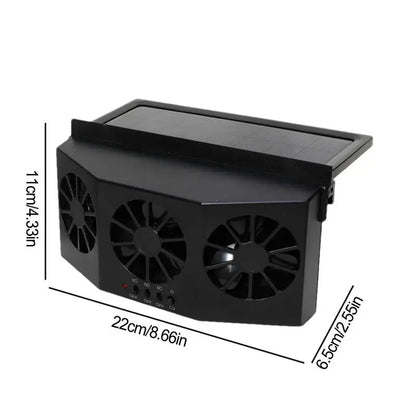Solar Car Ventilator with Battery