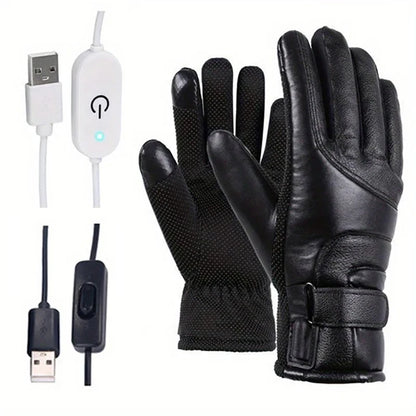 USB Heated Hand Warmer Gloves