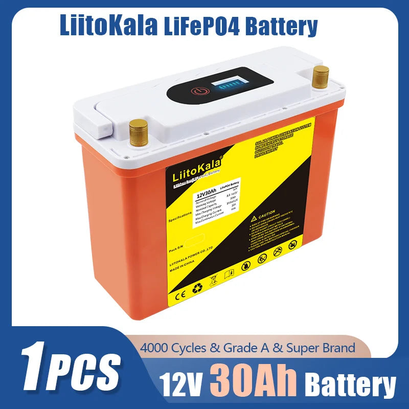 40Ah 50Ah LiFePO4 Campers Waterproof Battery