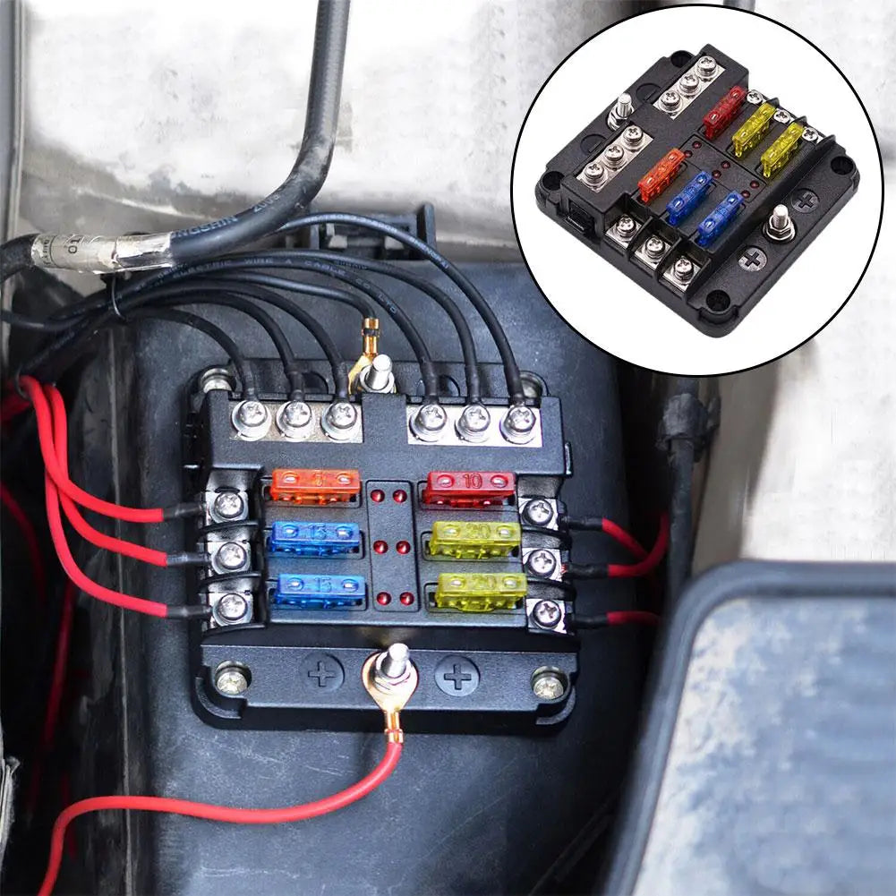 12V 36V Car Boat Fuse Box