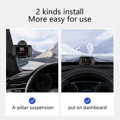 OBD2 +GPS HUD Digital Car Head Up Display Speedometer