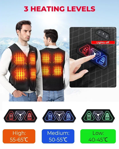 USB Heated Motorcycle Vest