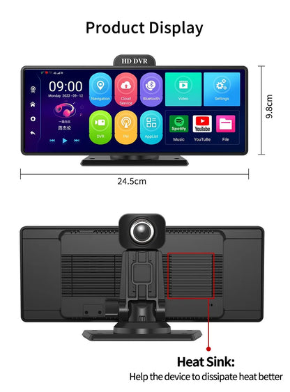 10.26 Inch 4G Dash Cam GPS Navigator