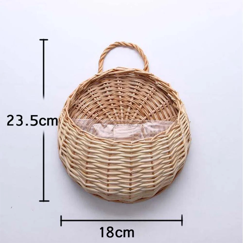 Hand Made Flower Planter Wicker