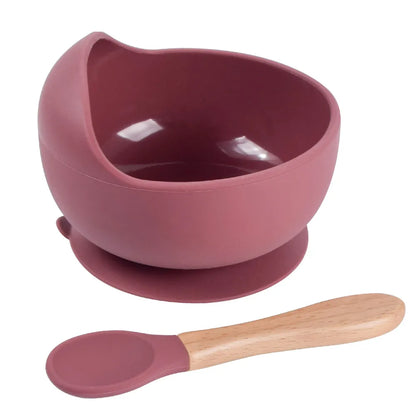 2 Pcs Baby Silicone Food Bowl