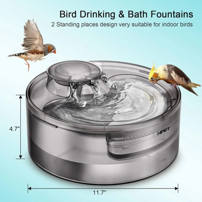 Pet Water Fountain, 170oz/1.3Gallon/5L