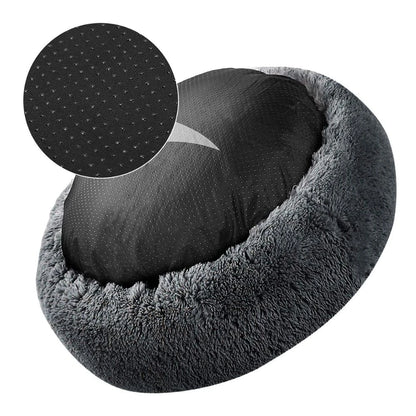 Dog Donut Big Large Round Plush Bed