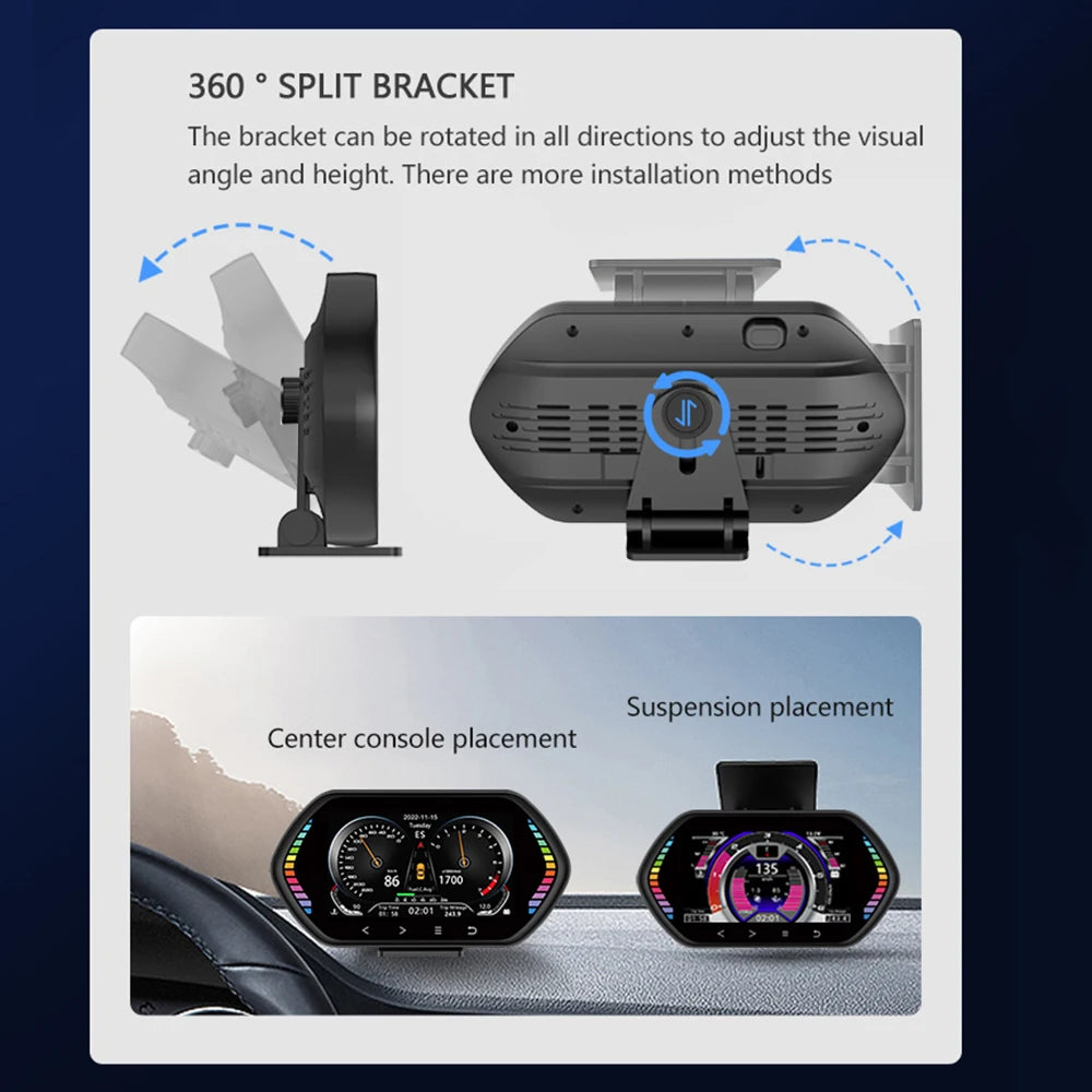 F12 HUD Head-up Display On-board Car Speedometer