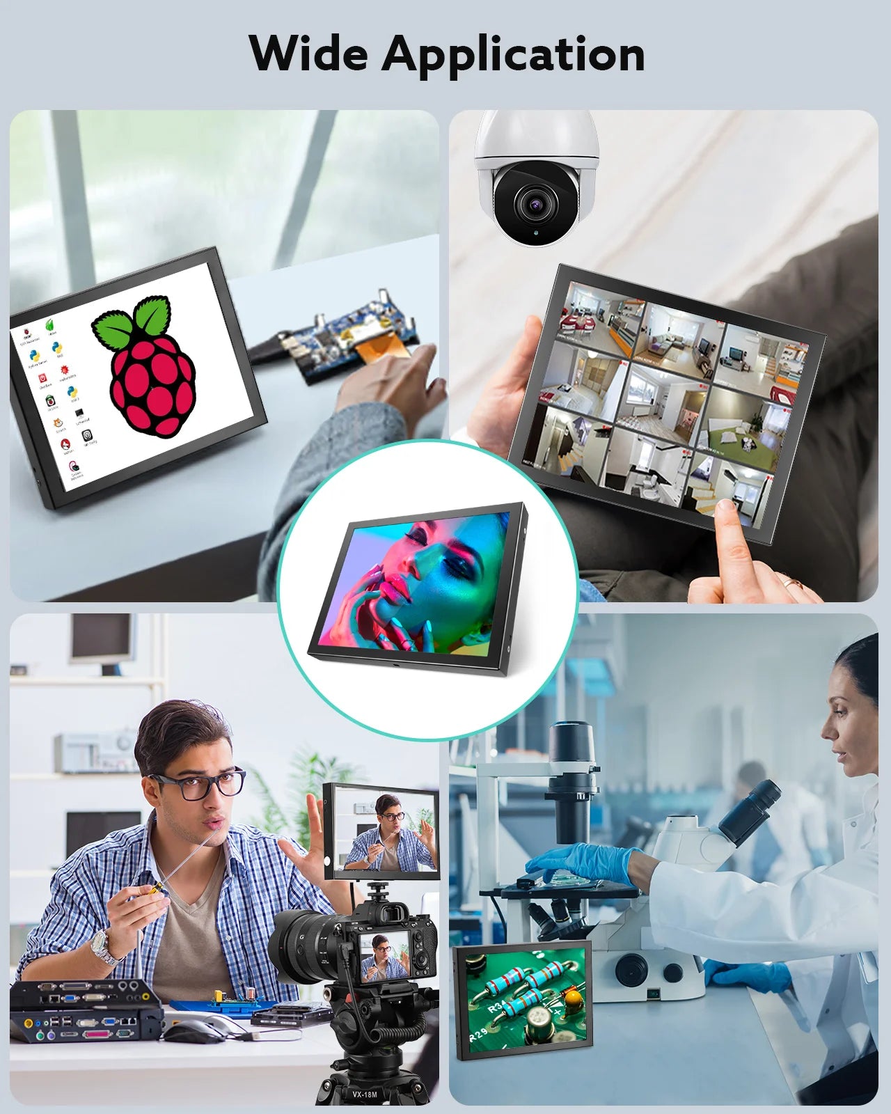 5"/7"/8" Mini Portable LED Screen Security Monitor