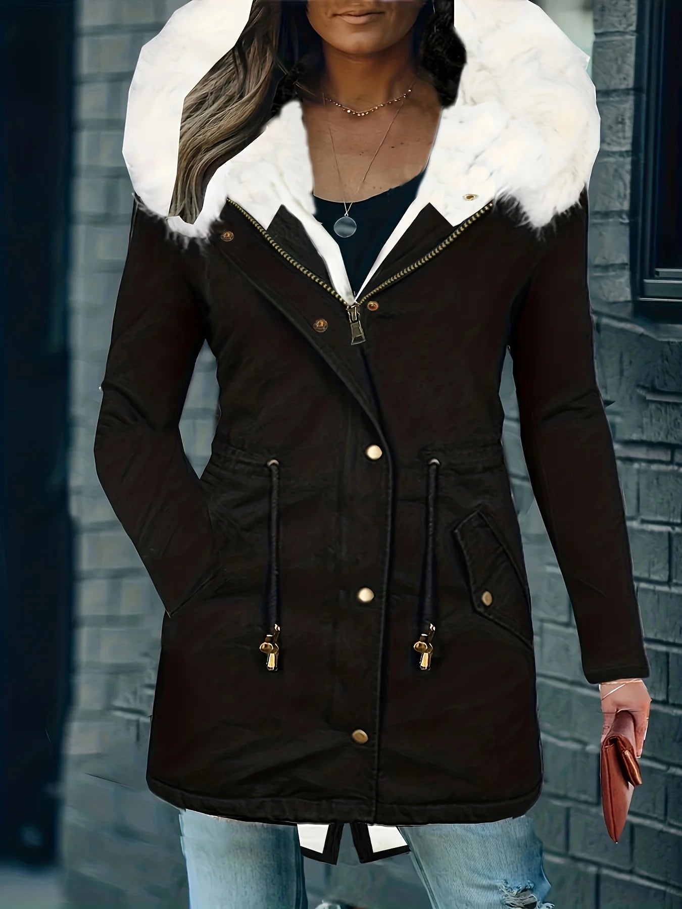 Faux Fur Woman Jacket