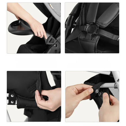 Luxury Double Folding Twin Baby Stroller