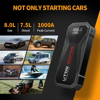 Super Capacitor Car Jump Starter Battery Less Quick Charge