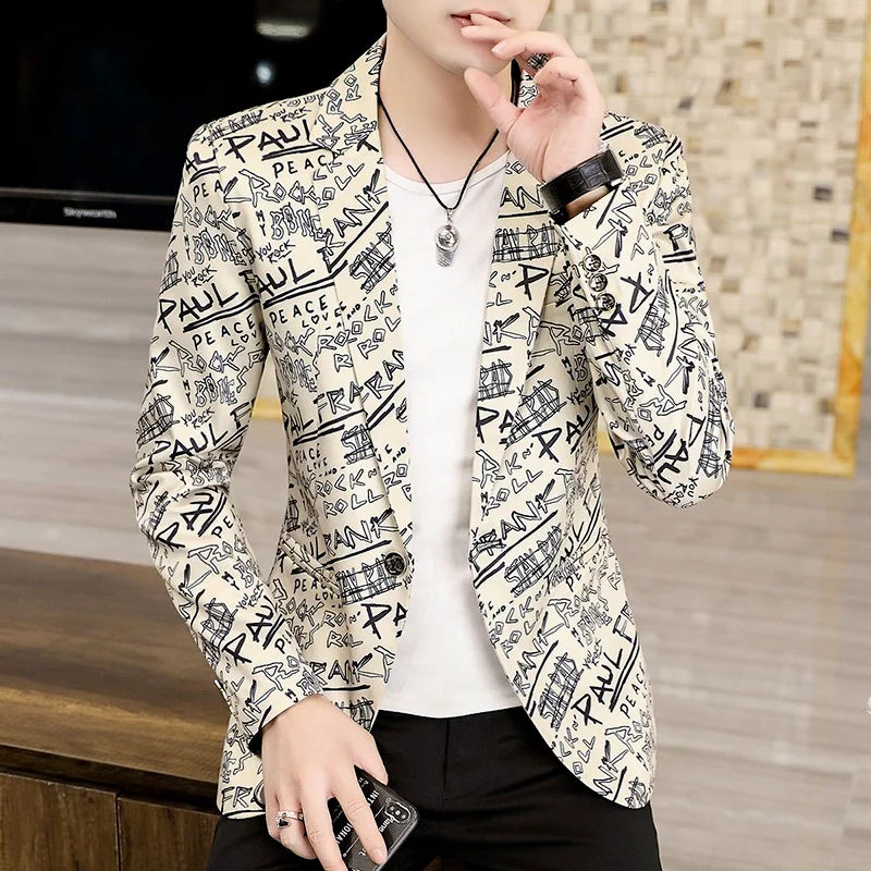 Men's Party Coat Casual Slim Jacket