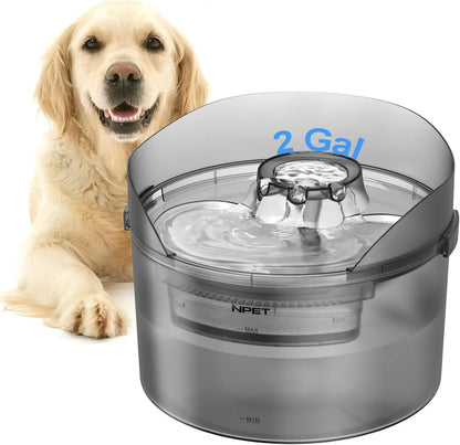 Pet Water Fountain, 2 Gallon/270oz/8L