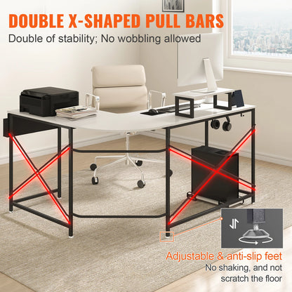 47"/54"/59''L Shaped Computer Desk