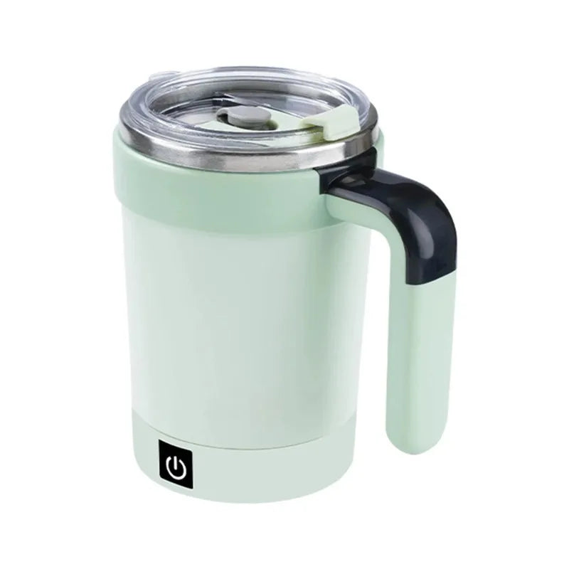 Stainless steel coffee cup automatic stirring cup